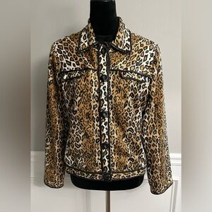 ANAGE Animal Print Jacket-size Medium
